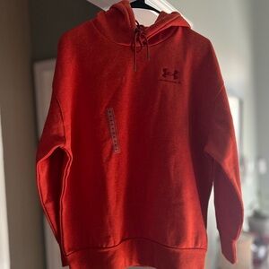 NWT Under Armour Women's Red Oversized Hoodie